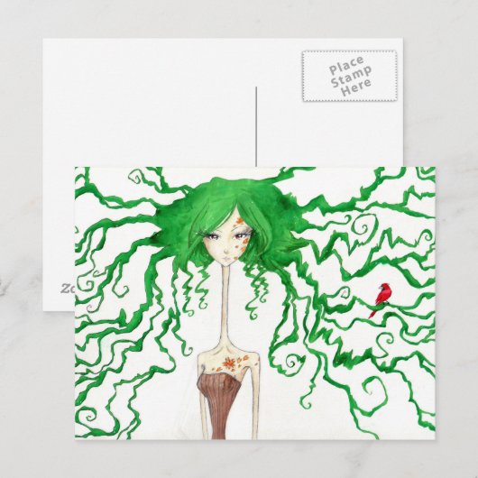 ツリー ポストカード (正面/裏面)