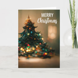 ツリー&ライト付き折り畳みクリスマスカード シーズンカード