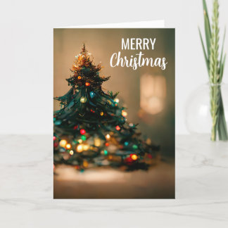 ツリー&ライト付き折り畳みクリスマスカード シーズンカード