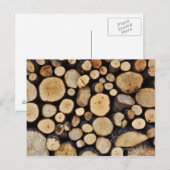 ツリー・ログのスタック ポストカード (正面/裏面)