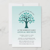 ツリー ロゴ ファミリー リユニオン 年次 総会 招待状 (正面)