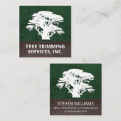 ツリー |造園 スクエア名刺 (正面/裏面)