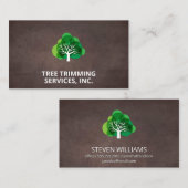 ツリー |造園 |ブラウン 名刺 (正面/裏面)