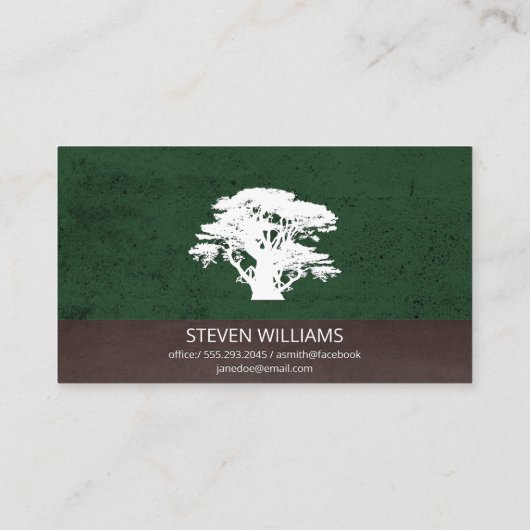 ツリー |造園 名刺 (裏面)