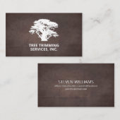 ツリー |造園 |茶色のテクスチャの背景 名刺 (正面/裏面)