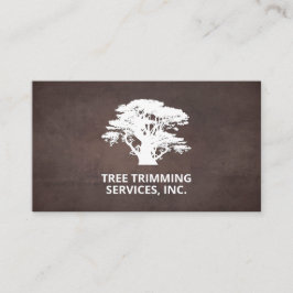 ツリー |造園 |茶色のテクスチャの背景 名刺