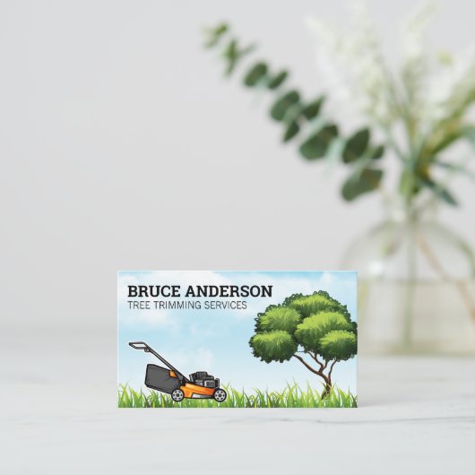 ツリー | Grass |芝刈り機 名刺 (スタンド正面)