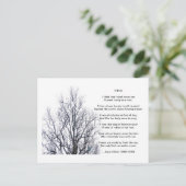 ツリー、Joyce Kilmer ポストカード (スタンド正面)