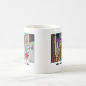 ツリーVsチェーンソーおもしろいリック・ロンドン・ギフト コーヒーマグカップ (中央)