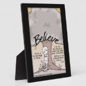 ツリ信じー フォトプラーク (側面)