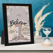 ツリ信じー フォトプラーク (側面)