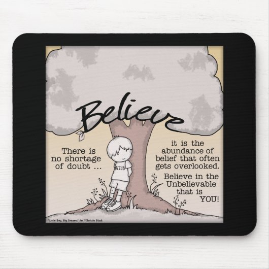 ツリ信じー マウスパッド (正面)