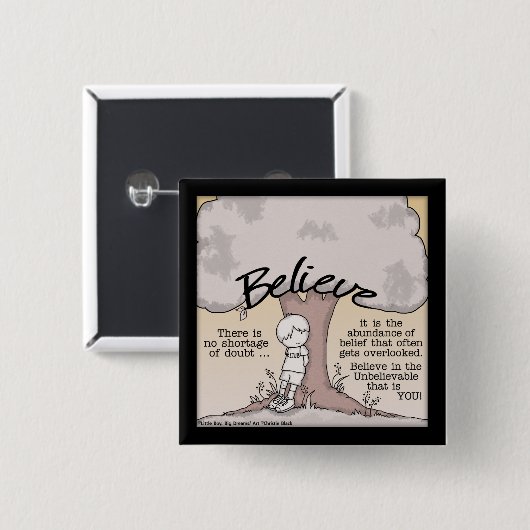 ツリ信じー 缶バッジ (正面&裏面)