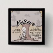 ツリ信じー 缶バッジ (正面)