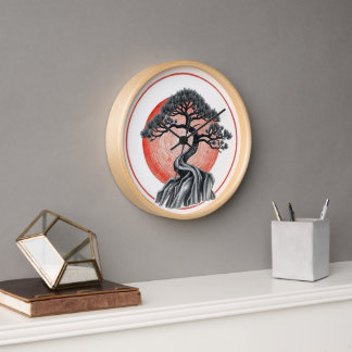 ツリ日本のー 壁時計