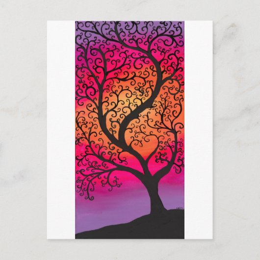 ツリ渦巻形のー ポストカード (正面)