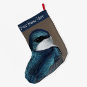 ツリ素晴らしツバメ・ソングバードのプロフィール ラージクリスマスストッキング (裏面 (吊り時))