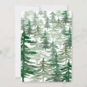 ツリ素朴シカ結婚式招待状 招待状 (裏面)