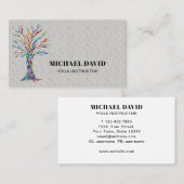 ツリ素朴ヨガインストラクター名刺 名刺 (正面/裏面)