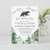 ツリ素朴ーベア結婚式招待状 招待状 (スタンド正面)