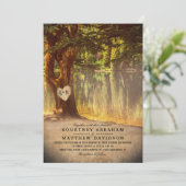 ツリ素朴ー湖結婚の 招待状 (スタンド正面)