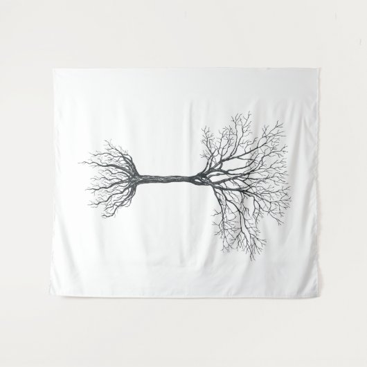 ツリ葉ー() タペストリー (正面(横))