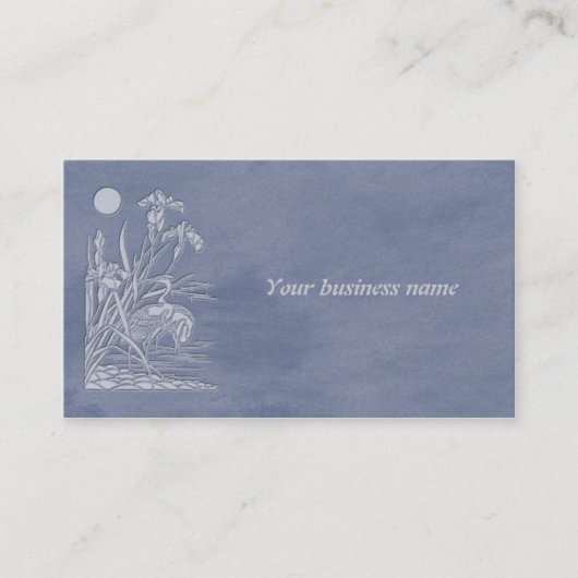 ツルとアイリス 名刺 (正面)