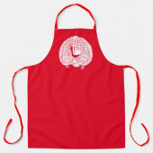 ツルとカメ エプロン (正面)