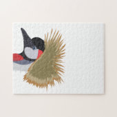 ツルの黒い鳥 ジグソーパズル (横)