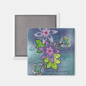 ツルカラフルプス磁石（四角） マグネット (正面/裏面)