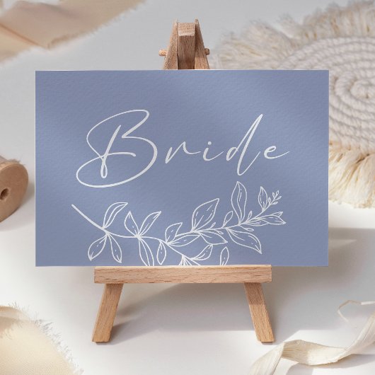 ツルニチニチソウの花の結婚式専用席カード プレイスカード