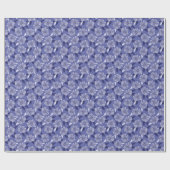 ツルニチニチソウの花の線画 ラッピングペーパー (フラット)