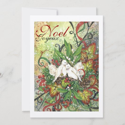 ツルハクチョウとデコの招待状 招待状 (正面)