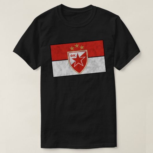 ツルヴェナ・ズヴェズダ Tシャツ (デザイン正面)