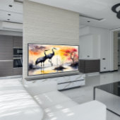 ツル二羽 キャンバスプリント