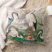 ツル、コウノトリ、巨大ツル、共通  クッション (ブランケット)