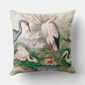 ツル、コウノトリ、巨大ツル、共通  クッション (裏面)