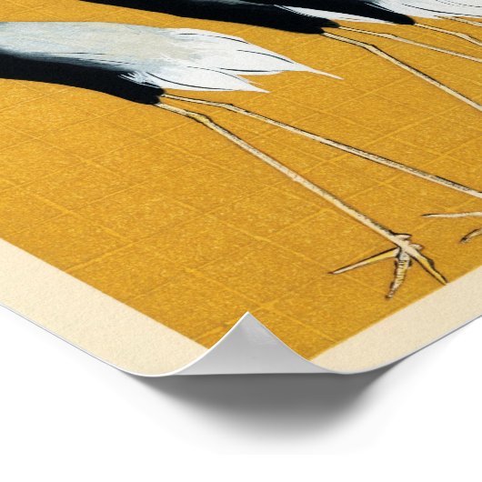 ツル ポスター (角)