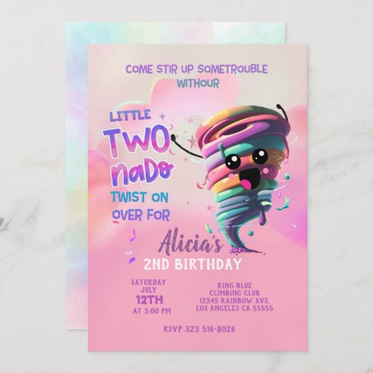 ツワナド招待 招待状 (正面/裏面)