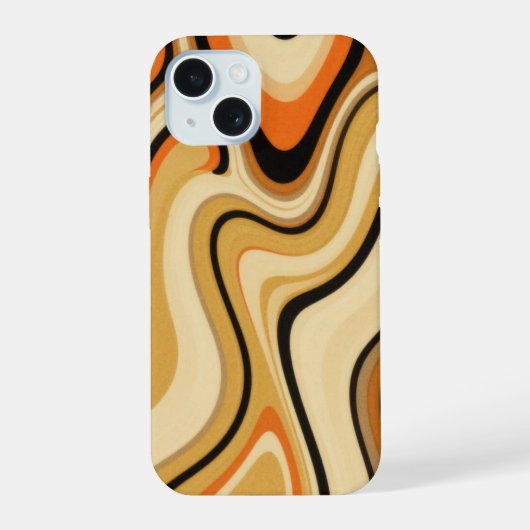 ツンドラウェーブ iPhone 15ケース (裏面)