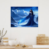 ツンドラ雪片の氷の魔女 ポスター (キッチン)