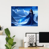 ツンドラ雪片の氷の魔女 ポスター (ホームオフィス)