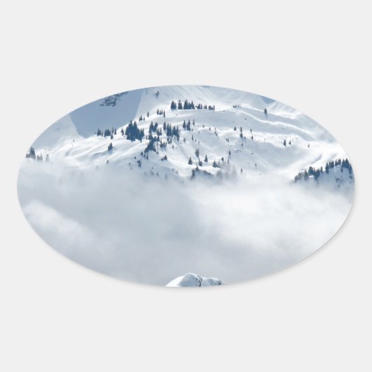 ツンドラ 楕円形シール (正面)