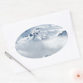 ツンドラ 楕円形シール (封筒)