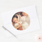 ツーアンジェルズグイドレーニクリスチャンバロックファインアート ラウンドシール (封筒)