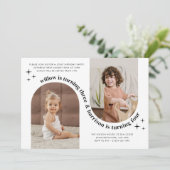 ツーアーチ フォトジョイント バースデー インビテーション (スタンド正面)