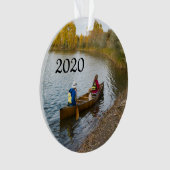 ツーインアカヌー写真テンプレート オーナメント (正面)