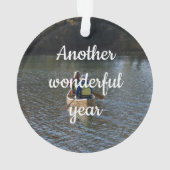 ツーインアカヌー写真テンプレート オーナメント (裏面)