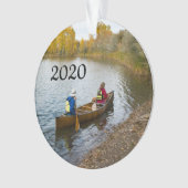 ツーインアカヌー写真テンプレート オーナメント (正面)