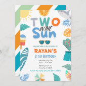 ツーインザサントロピカルビーチ2ndバースデーパーティー 招待状 (正面/裏面)